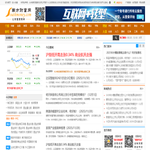 南方财富网:今日股票行情,天天基金净值