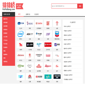 十大品牌排行榜